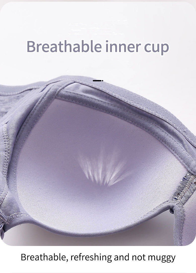 2025 PLUS SIZE THIN UNDERWEAR ANTI-SAGGING BRA