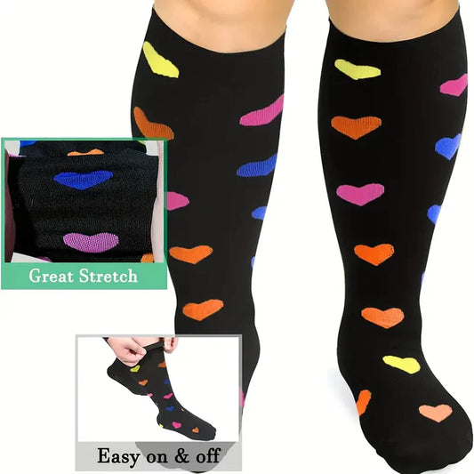 2025 Printed Compression Socks For Men Women