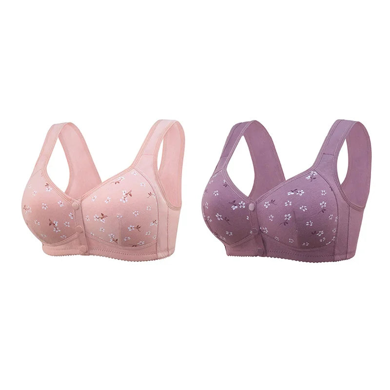 COMFORTABLE CONVENIENT FRONT BUTTON BRA