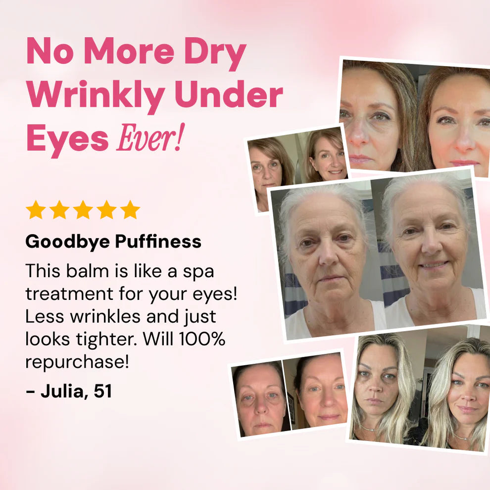 Eye balm application