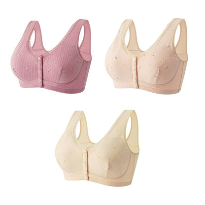 Design for Senior Front Closure Cotton Bra