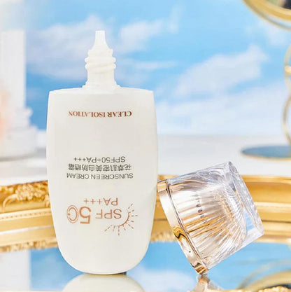 Flower Extract Skin Brightening Sunscreen Cream SPF50+