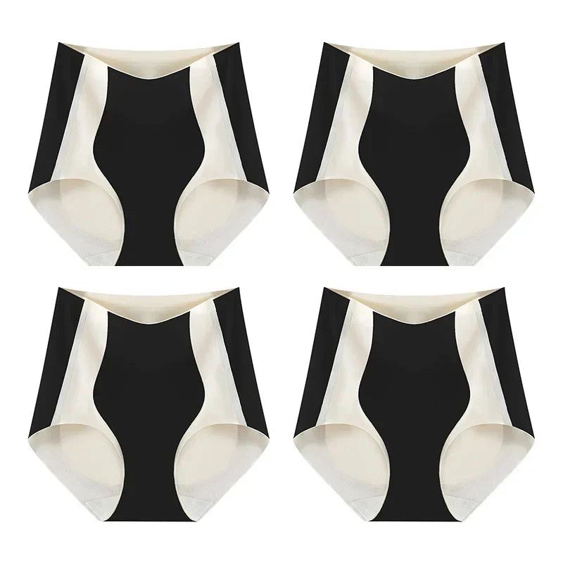 COLOR BLOCK TRACELESS HIP LIFTING SHAPING PANTIES