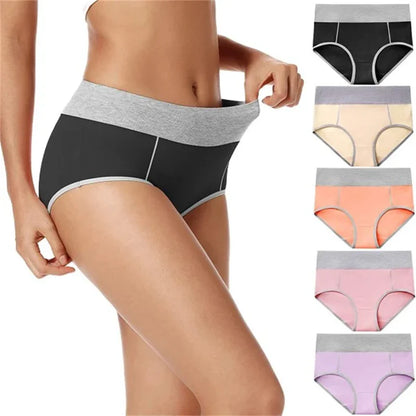 Buy 5 Get 5 Free Cotton Breathable Moisture-absorbing Antibacterial Underwear