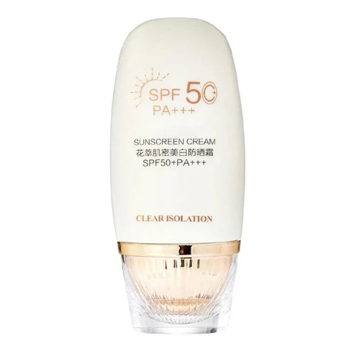 Flower Extract Skin Brightening Sunscreen Cream SPF50+