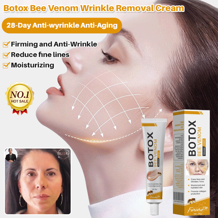✨Bee venom facial care ✨Smooth the Look of Wrinkles in 2 minutes — Fast, effective anti-ageing serum — save time and money
