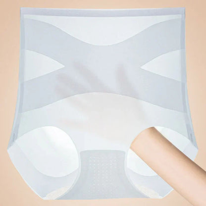 WOMENS HIGH-WAIST BREATHABLE ULTRA-THIN PANTIES WITH TUMMY-CONTROL & HIP-LIFTING