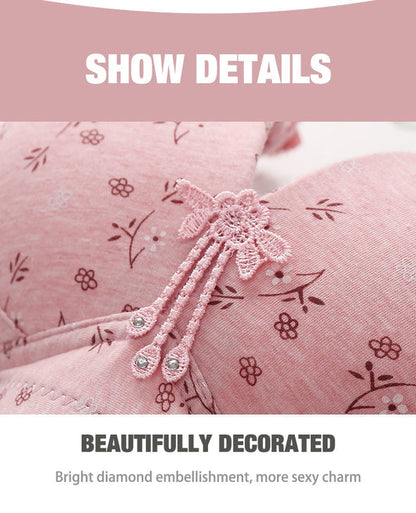 2024 Large size thin underwear anti-sagging bra