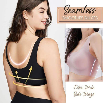 ULTRA COMFORT SEAMLESS SHAPING WIREFREE SUPPORT BRA PLUS SIZES S 6XL