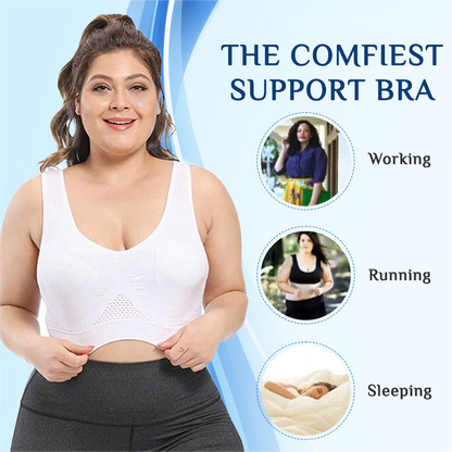 Plus size Comfort Extra-Elastic Breathable Sport Bra (From S to 8XL)