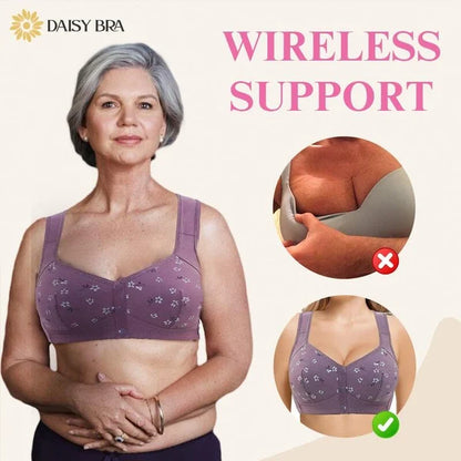 COMFORTABLE  CONVENIENT FRONT BUTTON BRA