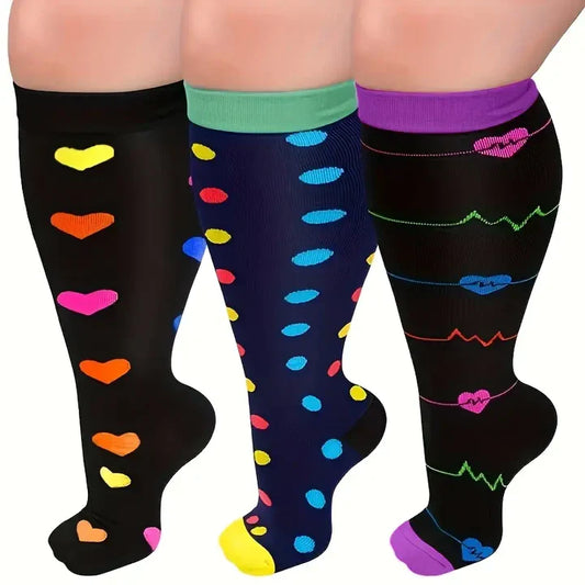 2025 Printed Compression Socks For Men Women