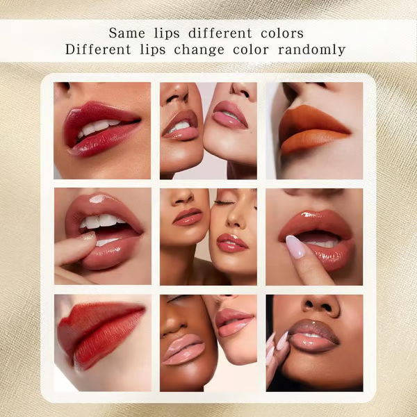 💋 Experience Luxurious Lips - ✨Transferproof Color-Changing Lipstick💄CrystalClear Color Alchemy 💋 Auto-Tints on Contact!
