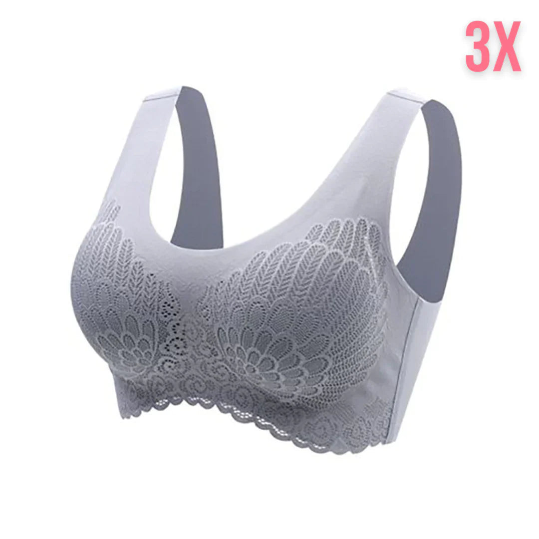 Latex 4.0 Graceful Anti saggy Breathable Lace Bra