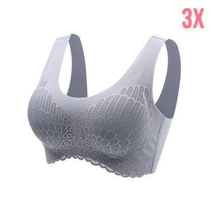 Latex 4.0 Graceful Anti saggy Breathable Lace Bra