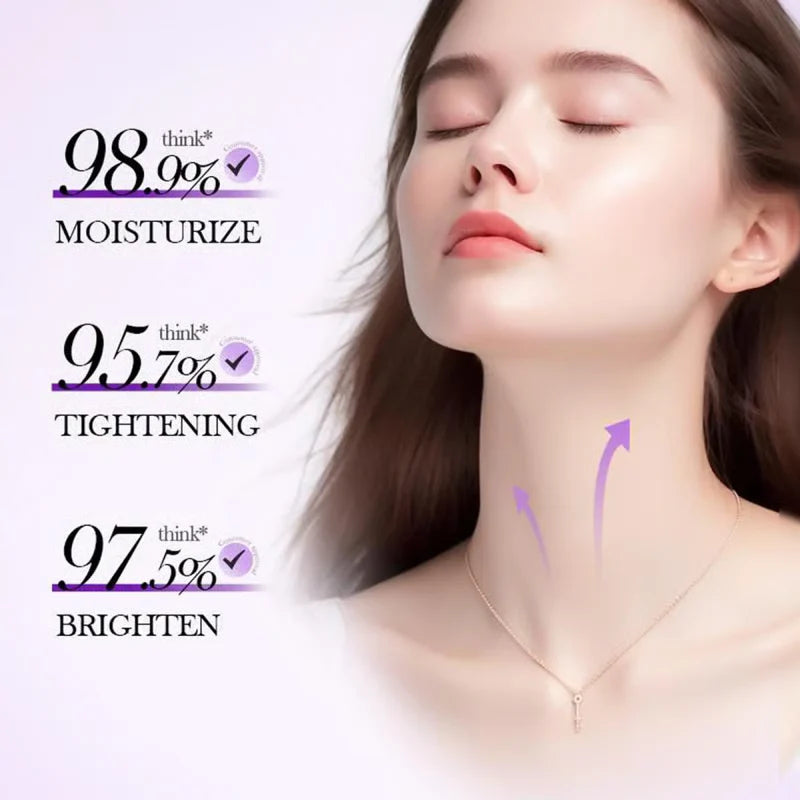 Roller Massage Neck Cream 🧴 Collagen & Hyaluronic Acid | Firms Neck, Reduces Wrinkles & Double Chin