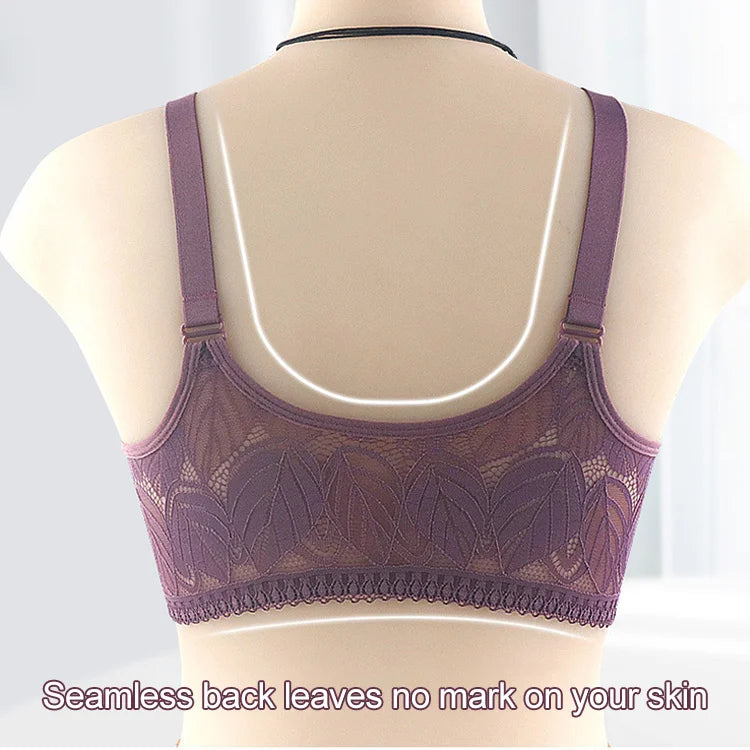 Womens zip front closure plus size bra