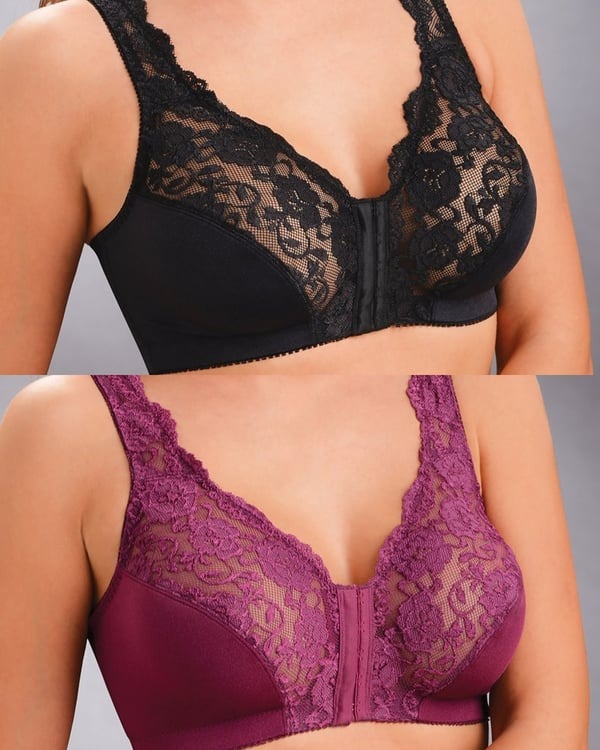 Front Hooks And Stretch-Lace – ALL IN ONE BRA