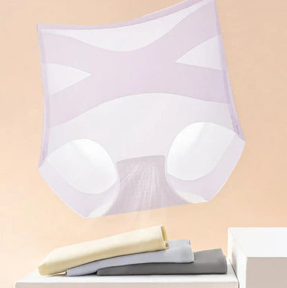 WOMENS HIGH-WAIST BREATHABLE ULTRA-THIN PANTIES WITH TUMMY-CONTROL & HIP-LIFTING