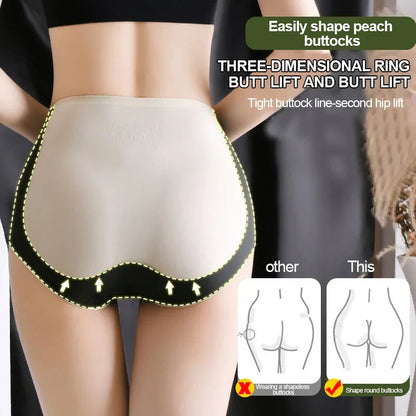 COLOR BLOCK TRACELESS HIP LIFTING SHAPING PANTIES