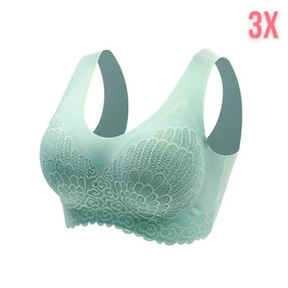 Latex 4.0 Graceful Anti saggy Breathable Lace Bra