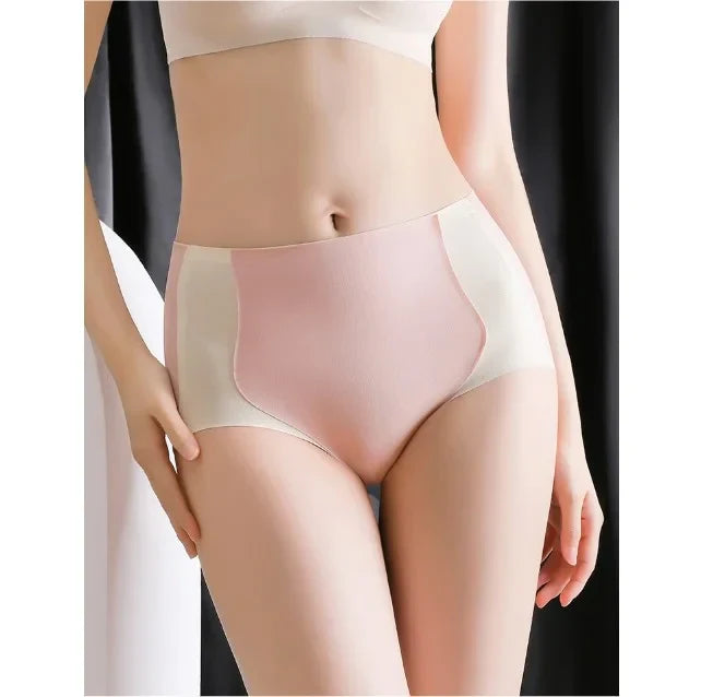 COLOR BLOCK TRACELESS HIP LIFTING SHAPING PANTIES