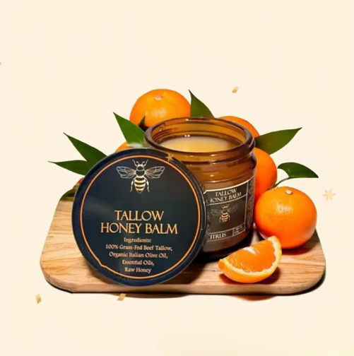 Beef Tallow Beeswax and Honey Face Moisturizer